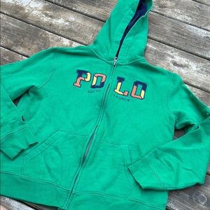 Polo by Ralph Lauren Youth Vibrant Green Hoodie size L (12-14)